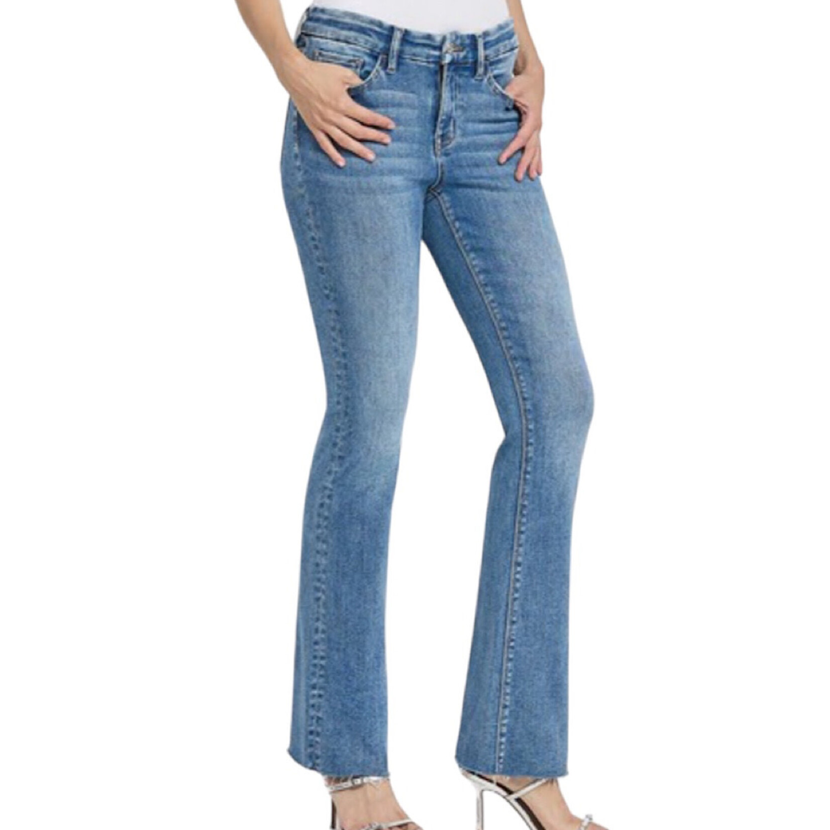 Lovervet T6217 M/R Seamless Waistband Bootcut Jeans