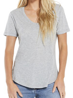 Z Supply Z Supply Kasey Modal V-Neck Tee Heather Grey