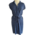 Navy Printed Dress Size S-RF