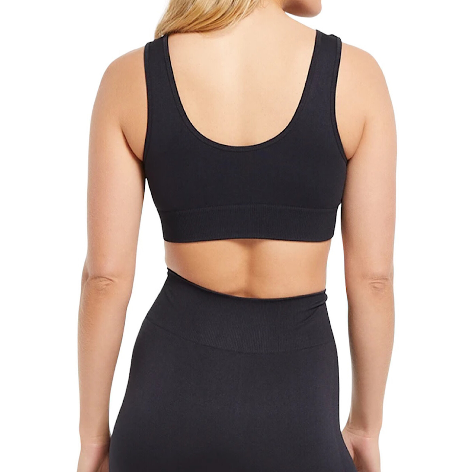 Z Supply Z Supply Work It Out Black Seamless Bra