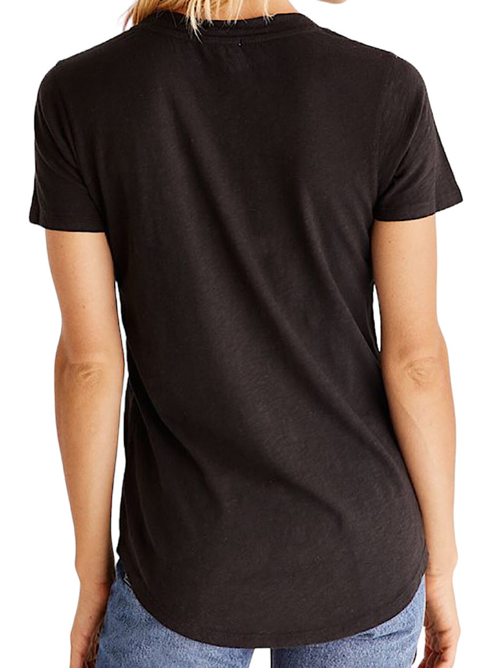 Z Supply Z Supply Cotton Slub Pocket Tee Black