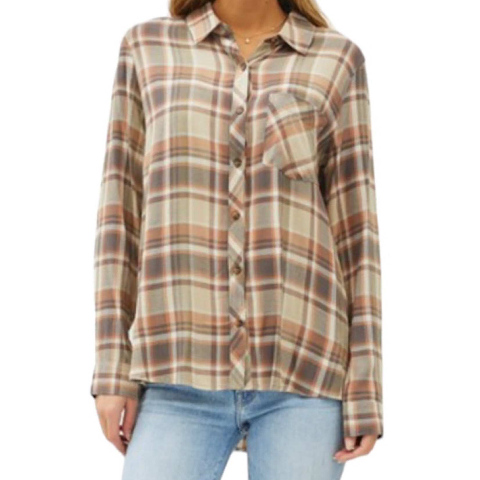 Classic Multi Brown/Red Flannel Shirt