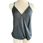 Lily White Black Metallic Tank Size M-RF