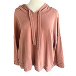 She + Sky Rust Hoodie with Drawstring Size M-RF