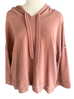 Rust Hoodie with Drawstring Size M-RF