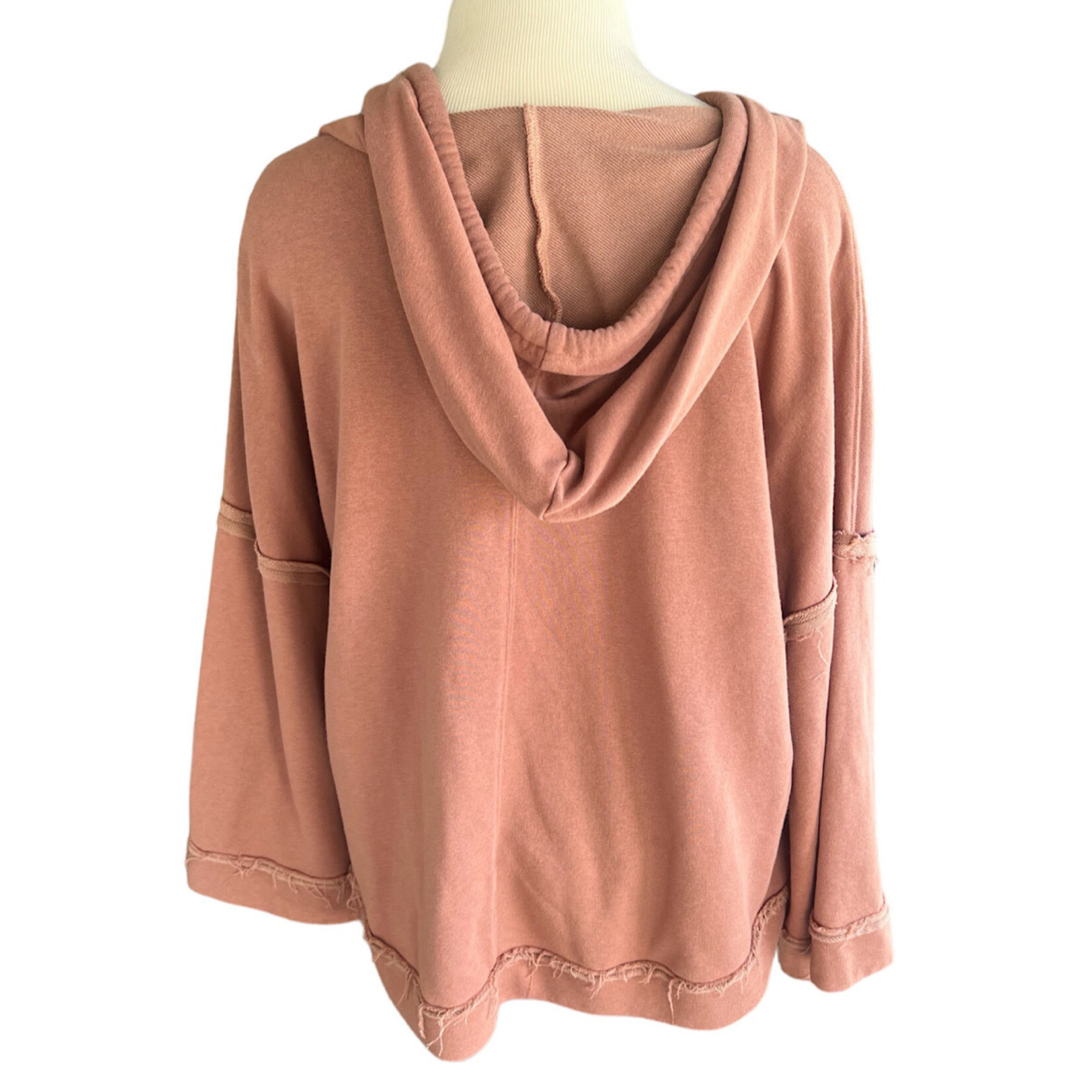 Rust Hoodie with Drawstring Size M-RF