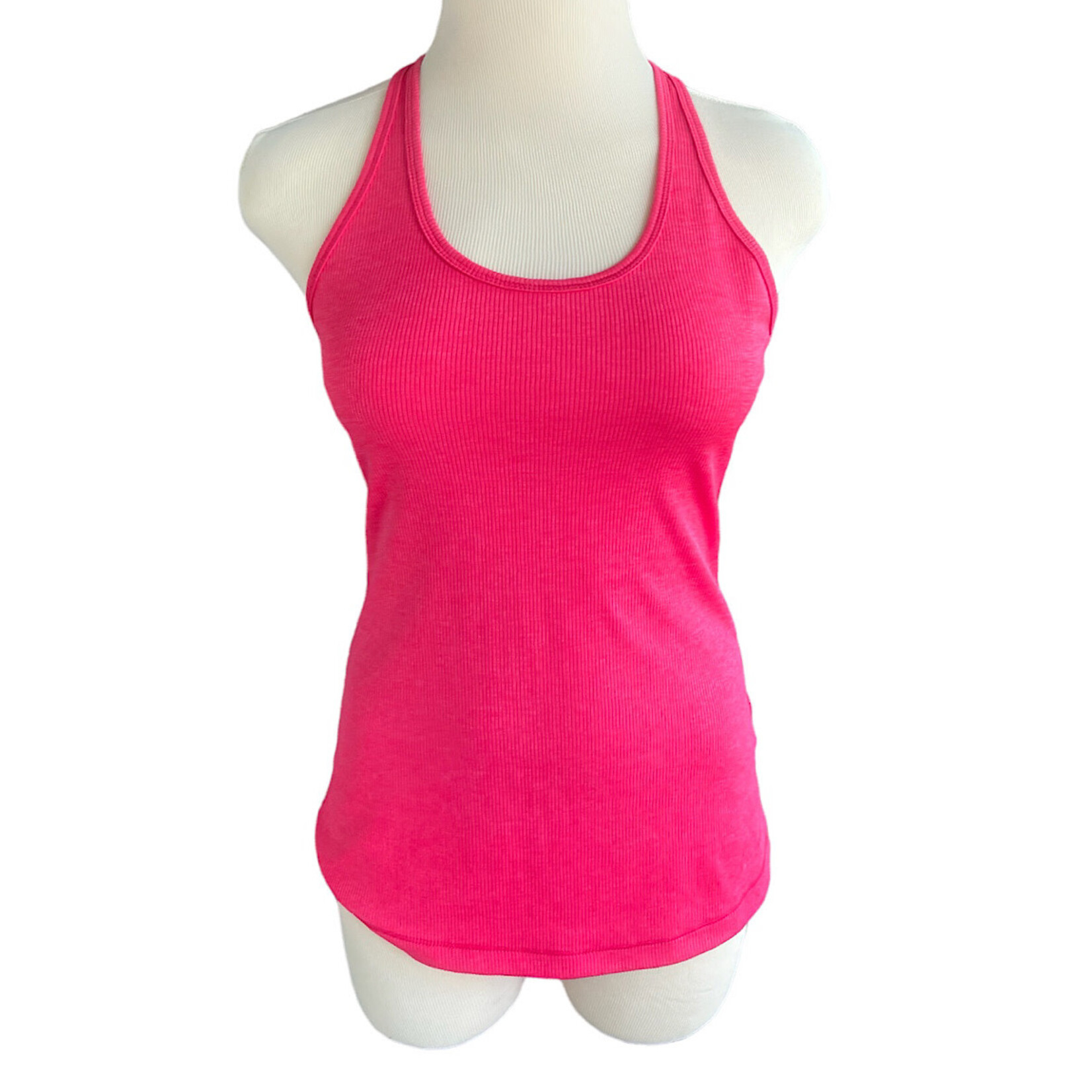 Hot Pink Ribbed Nike Athletic Tank-RF