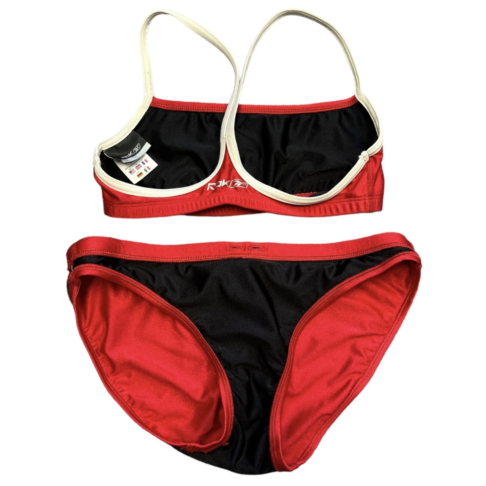 Red 2 Piece Bikini Size 6-RF