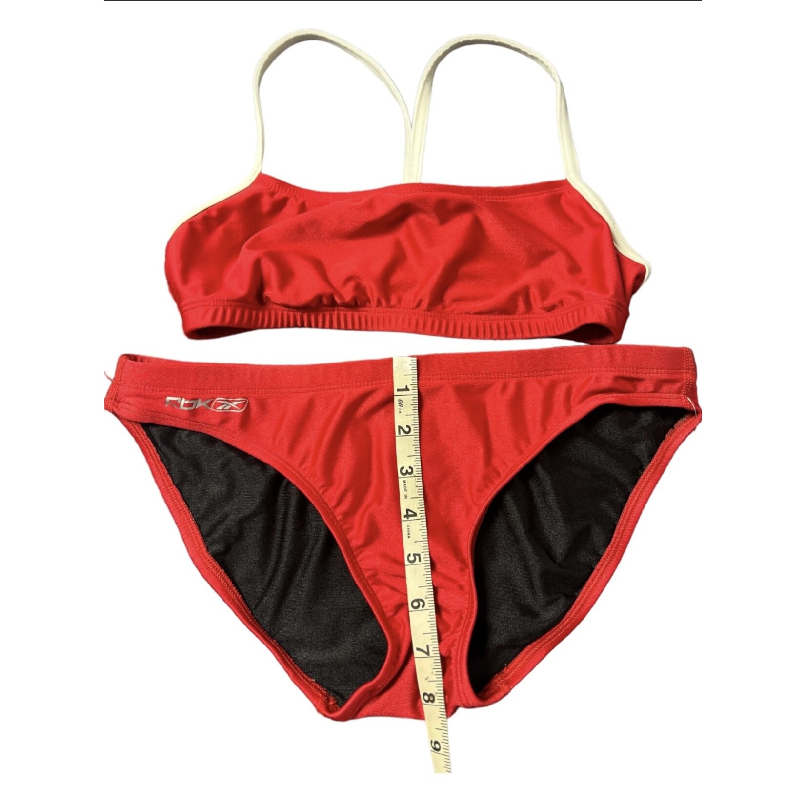 Red 2 Piece Bikini Size 6-RF