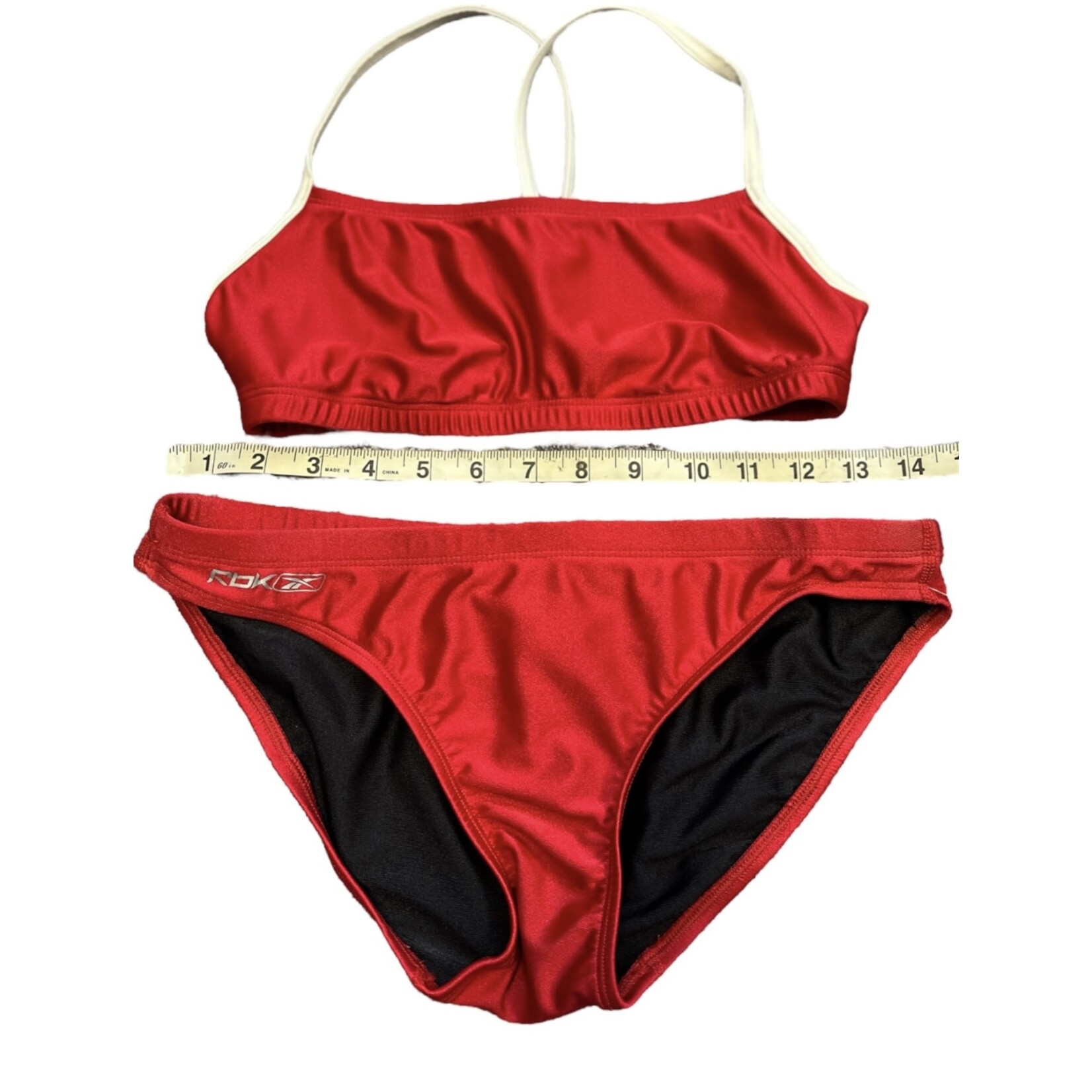 REEBOK Red 2 Piece Bikini Size 6-RF