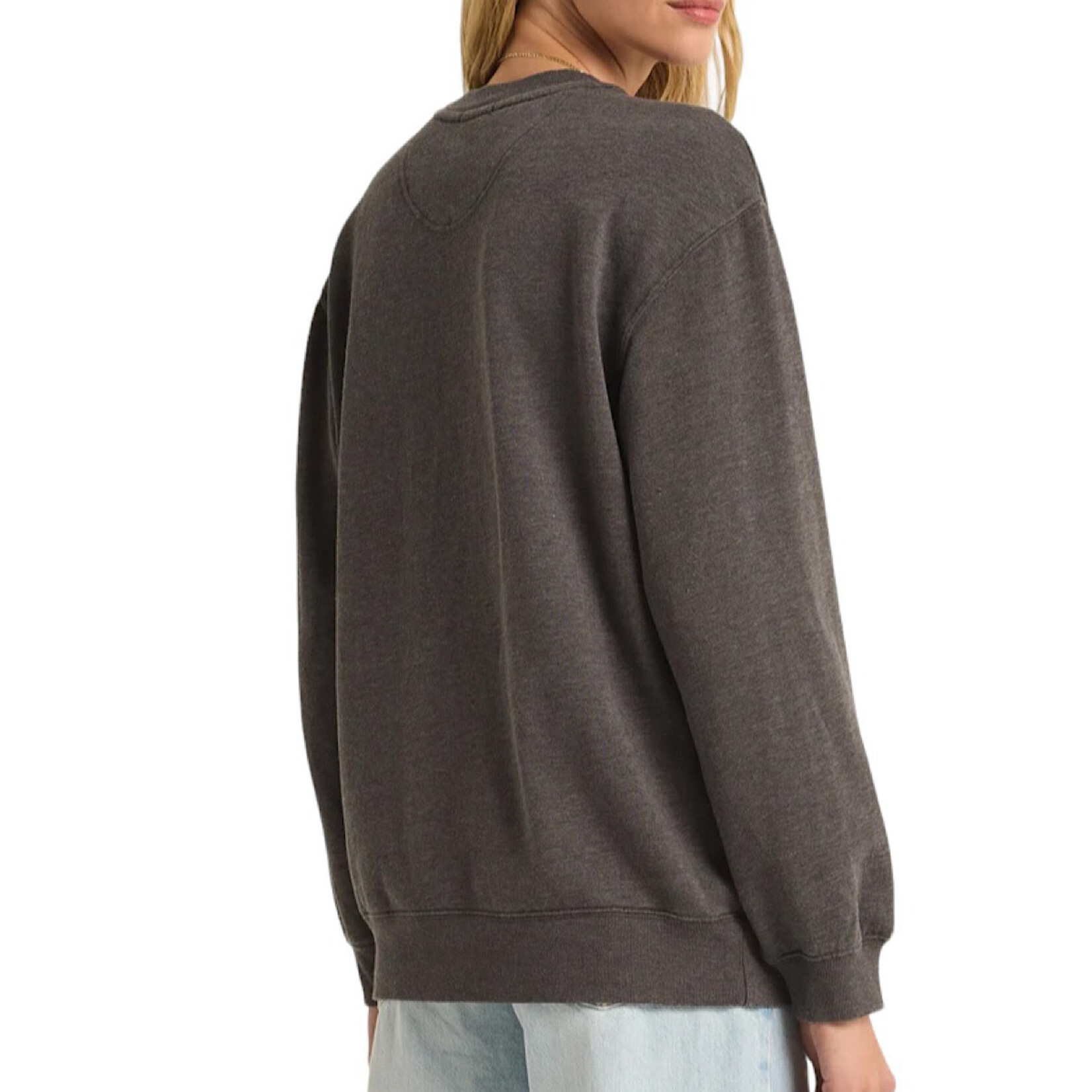 Z Supply Z Supply Oversized Sweatshirt Washed Black