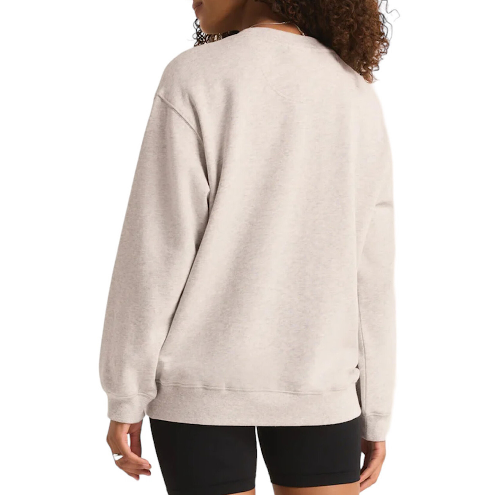 Z Supply Z Supply Oversized Sweatshirt Light Heather Grey