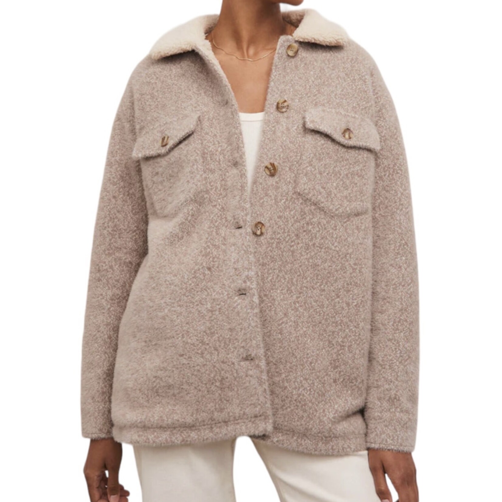 Z Supply Z Supply Jordan Jacket Heather Latte