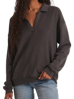 Z Supply Z Supply Nico Reverse Fleece Asphalt