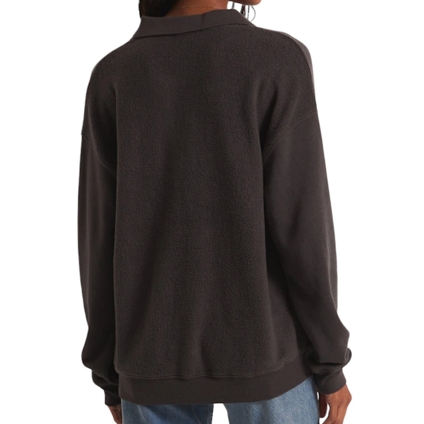 Z Supply Z Supply Nico Reverse Fleece Asphalt