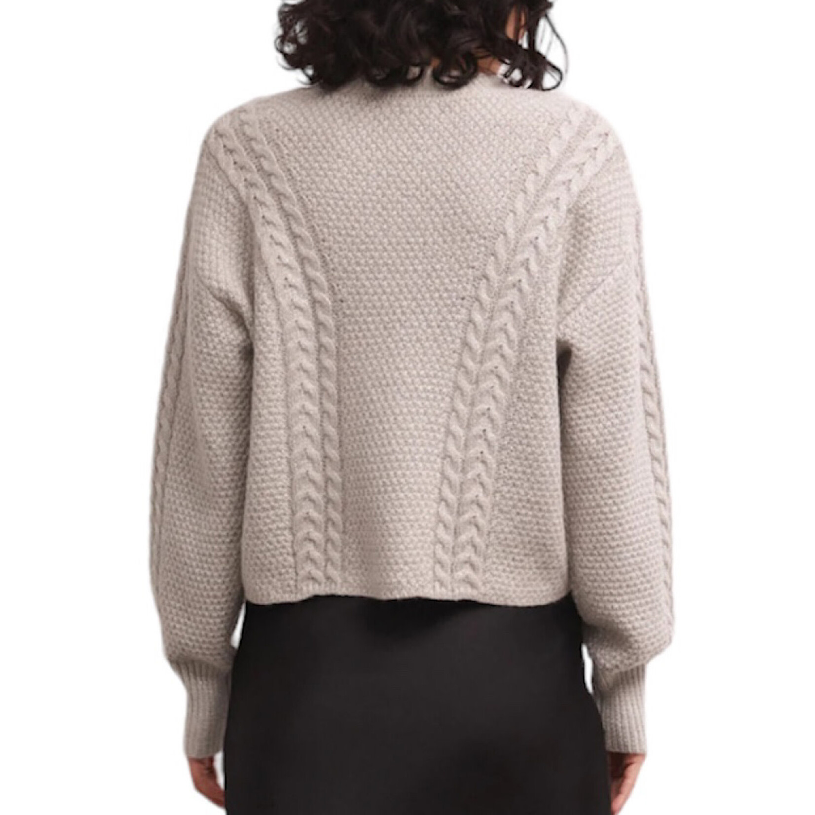 Z Supply Z Supply Eternal Metallic Cable Sweater Dove