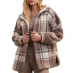 Z Supply Supply Cross Country Plaid Jacket Lunar Grey