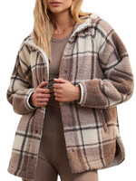 Z Supply Supply Cross Country Plaid Jacket Lunar Grey