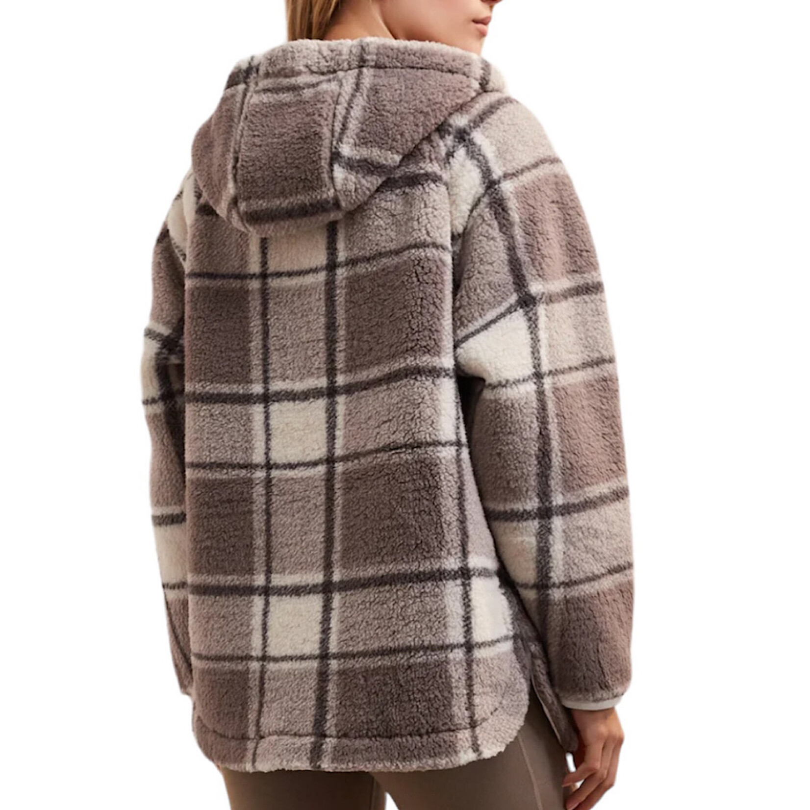 Z Supply Z Supply Cross Country Plaid Jacket Lunar Grey