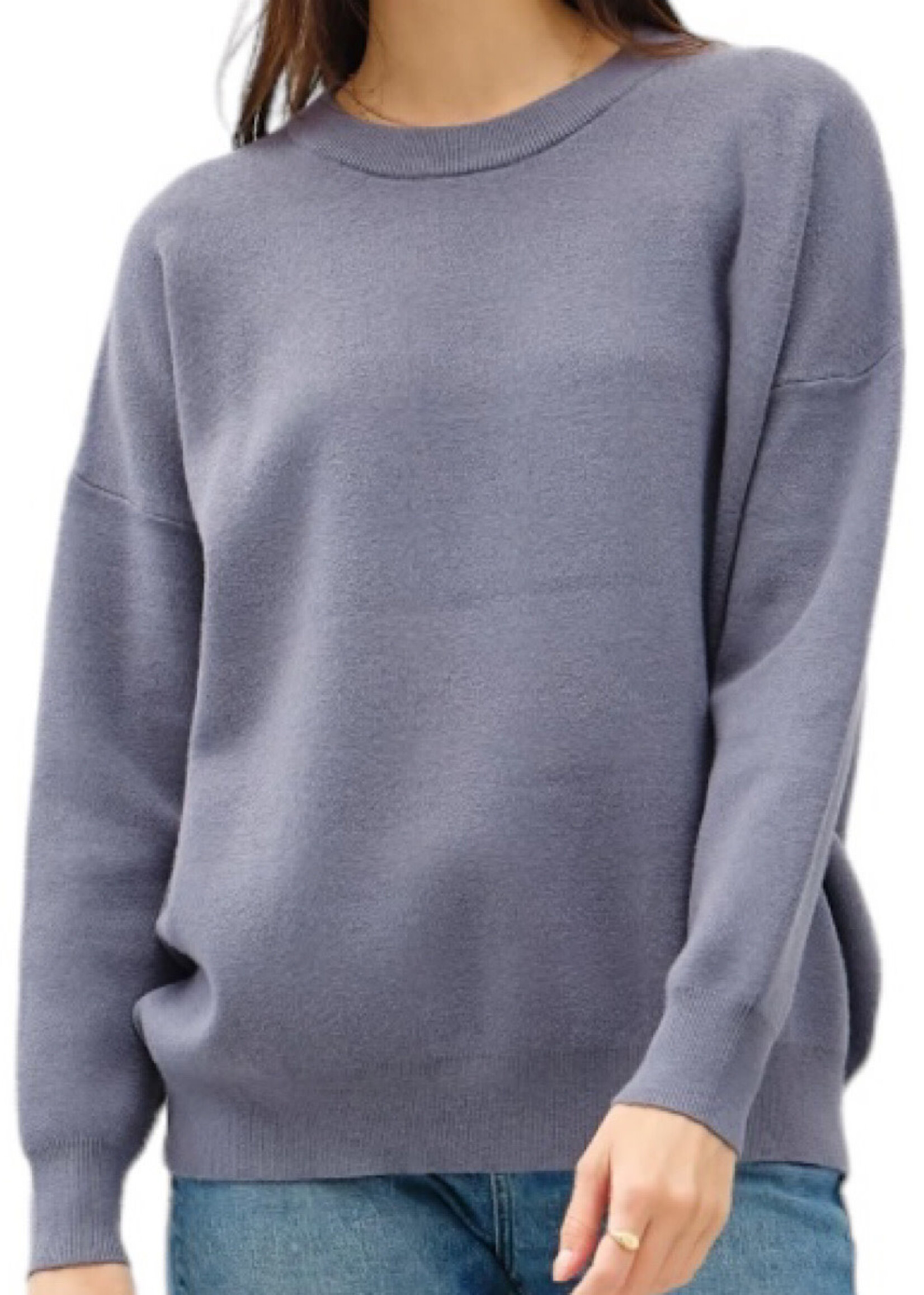 Slate Blue Lennox Sweater