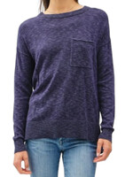 Ink Slub Sweater Top