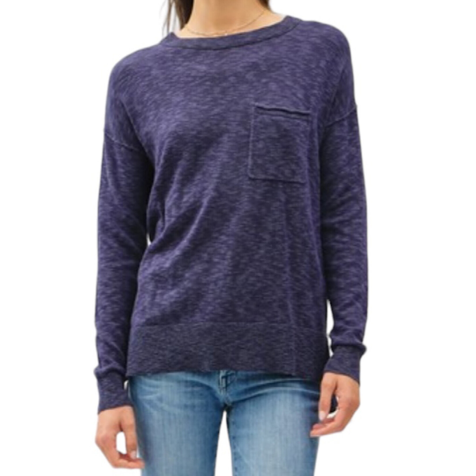 Ink Slub Sweater Top