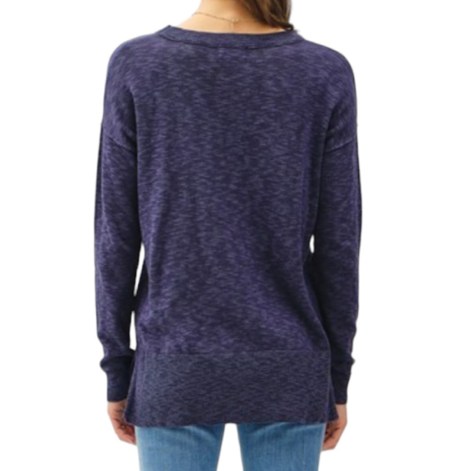 Ink Slub Sweater Top