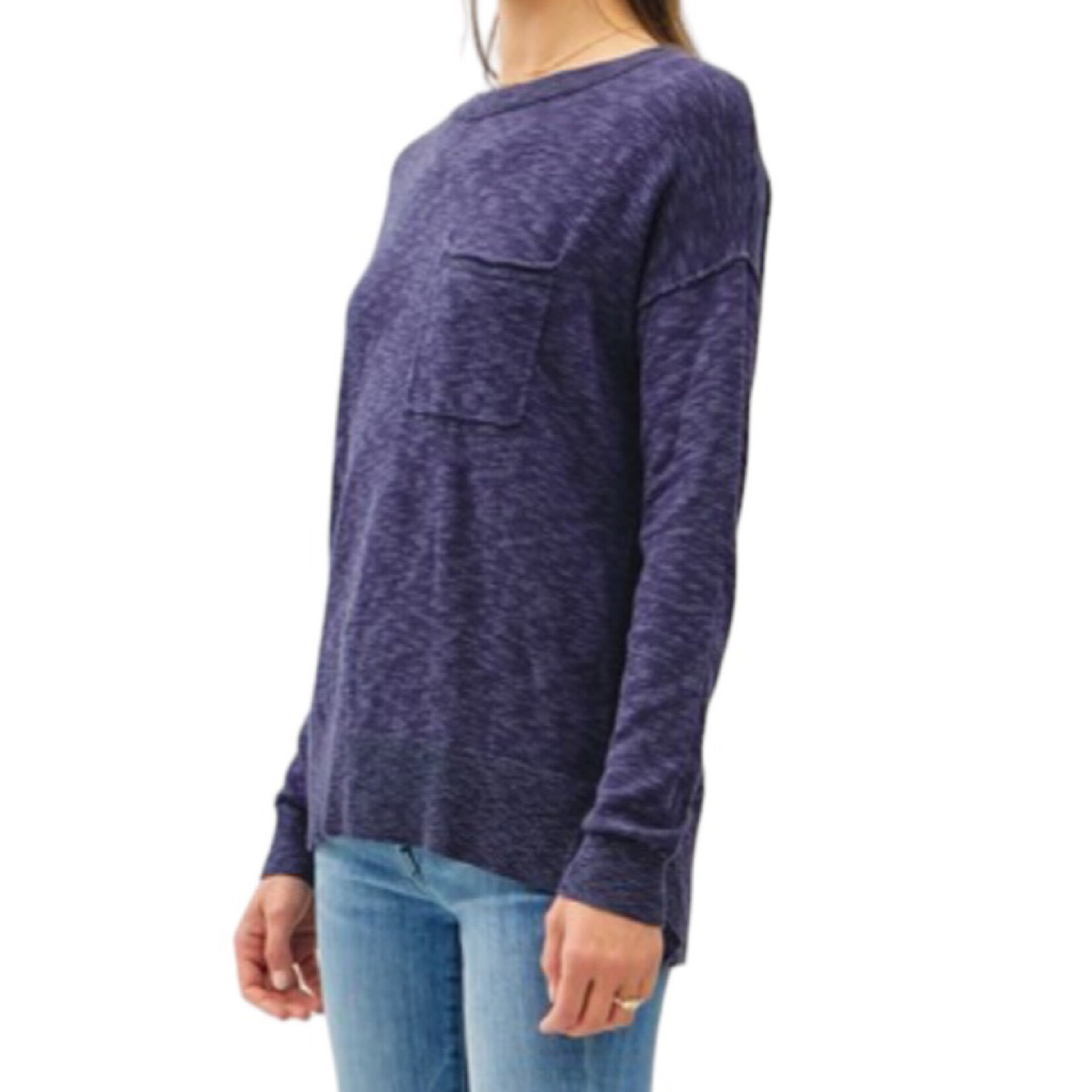 Ink Slub Sweater Top