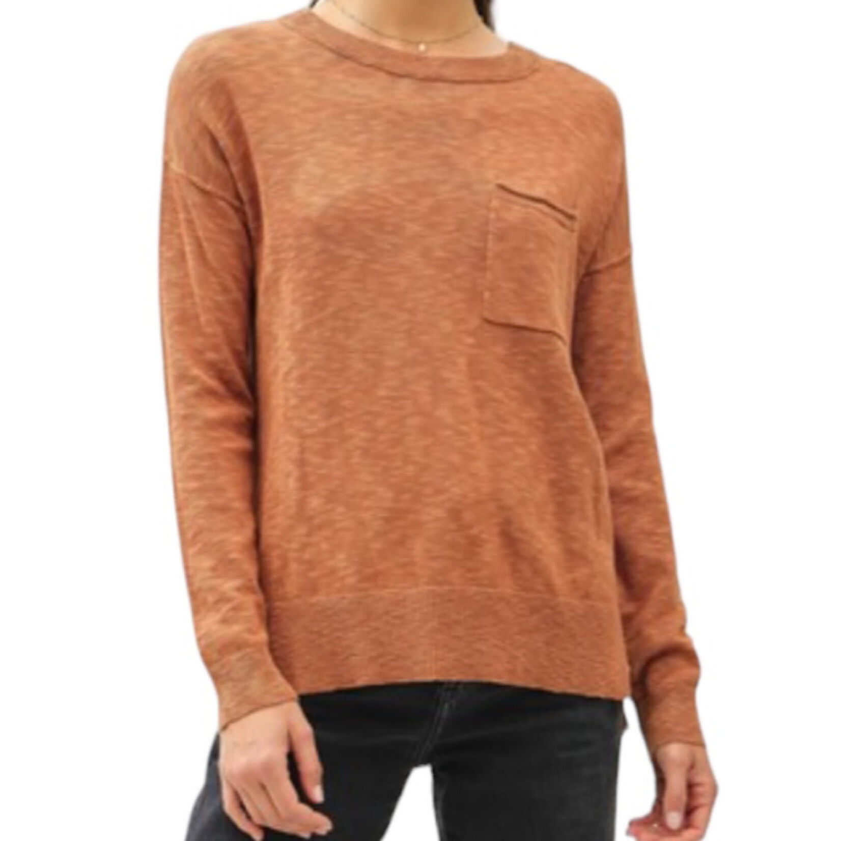 Persimmon Slub Sweater Top