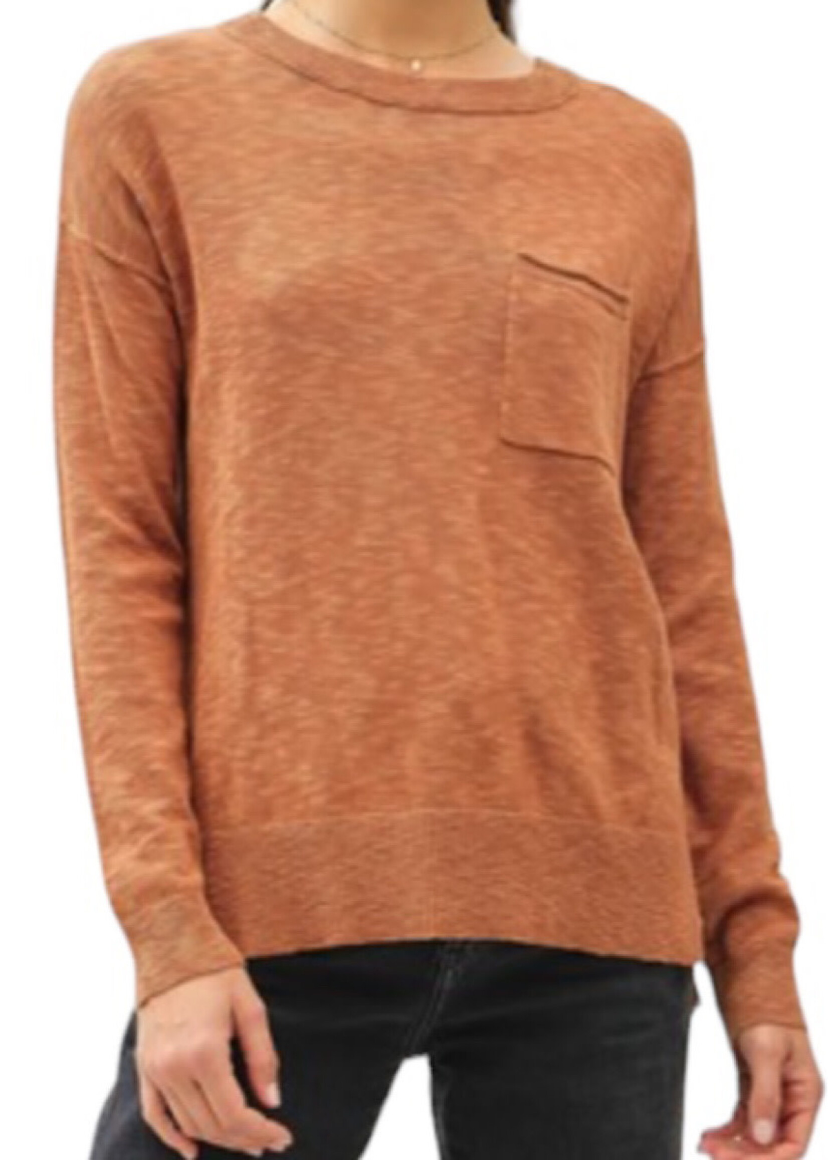 Persimmon Slub Sweater Top