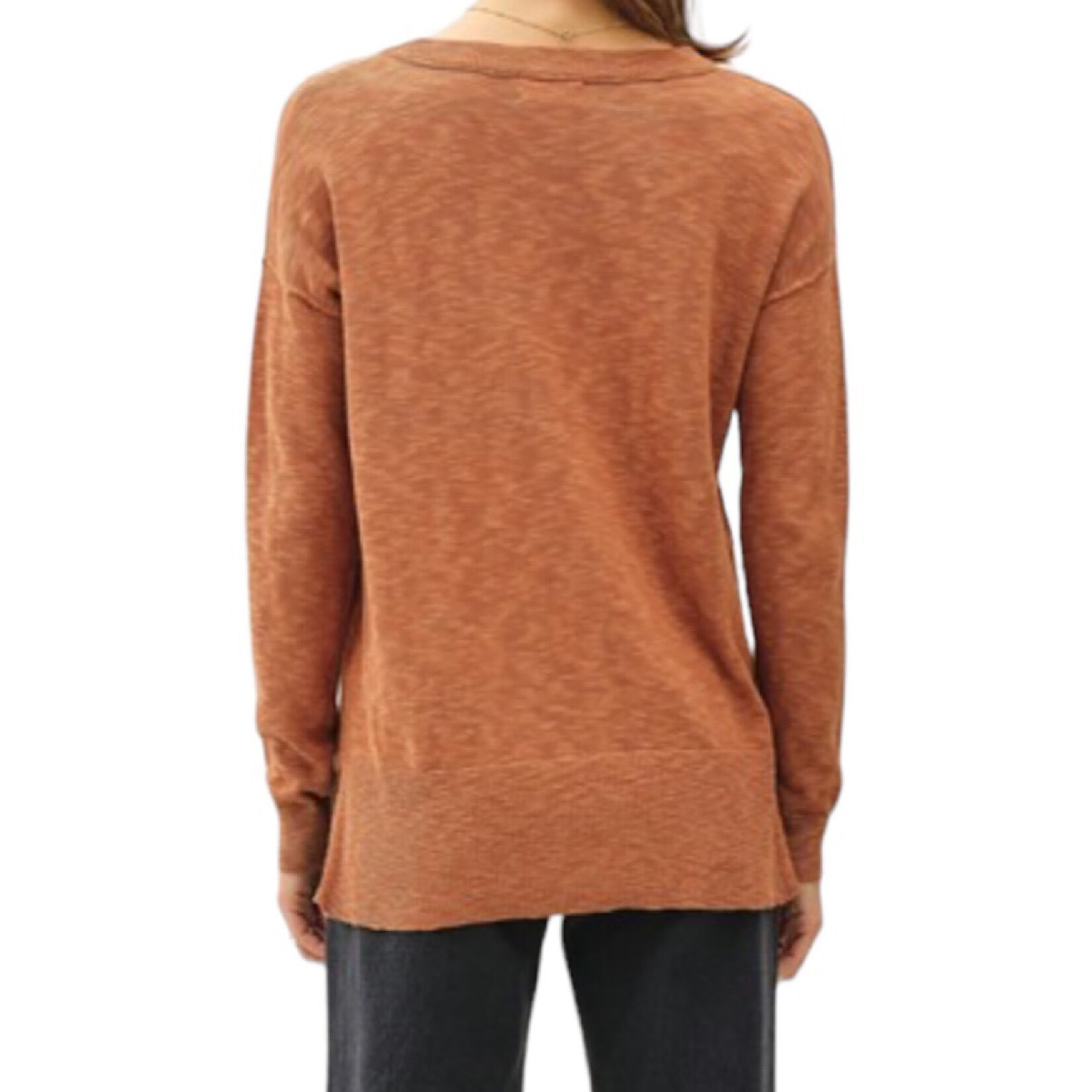 Persimmon Slub Sweater Top