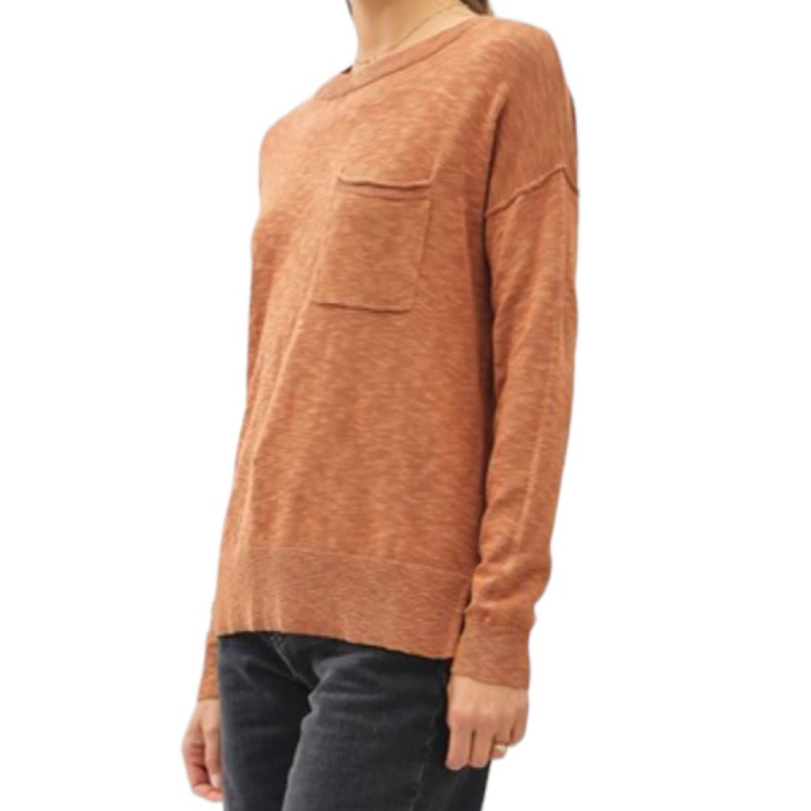Persimmon Slub Sweater Top