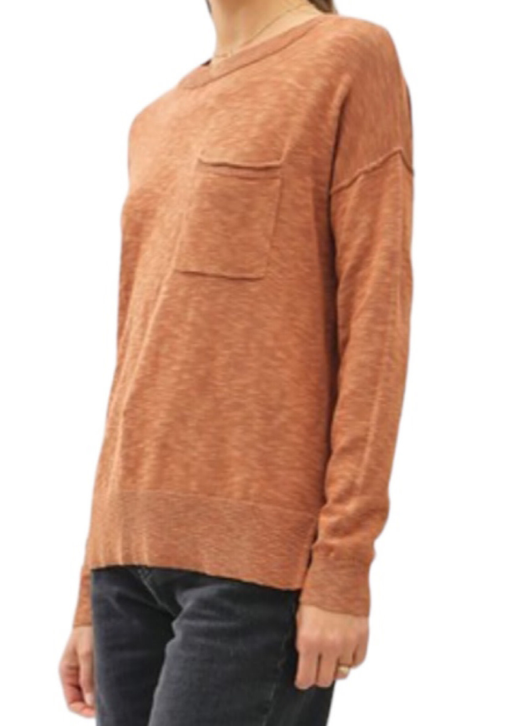 Persimmon Slub Sweater Top