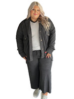 Plus Charcoal Classic Oversized Jacket