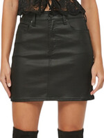 Hidden Hidden HD5166-COA Black Coated High Rise Mini Skirt