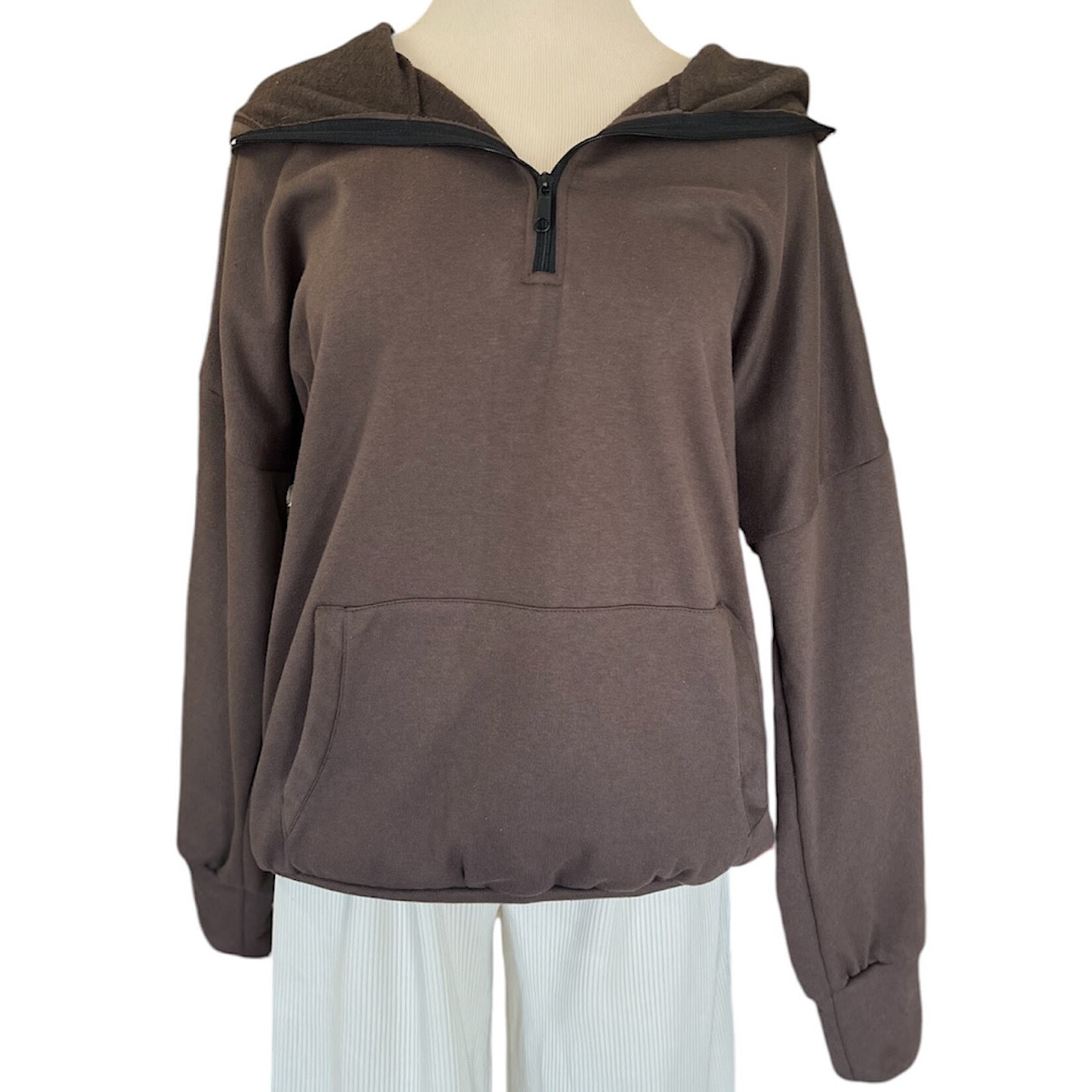 Plus Expresso Hooded Cotton Sweatshirt