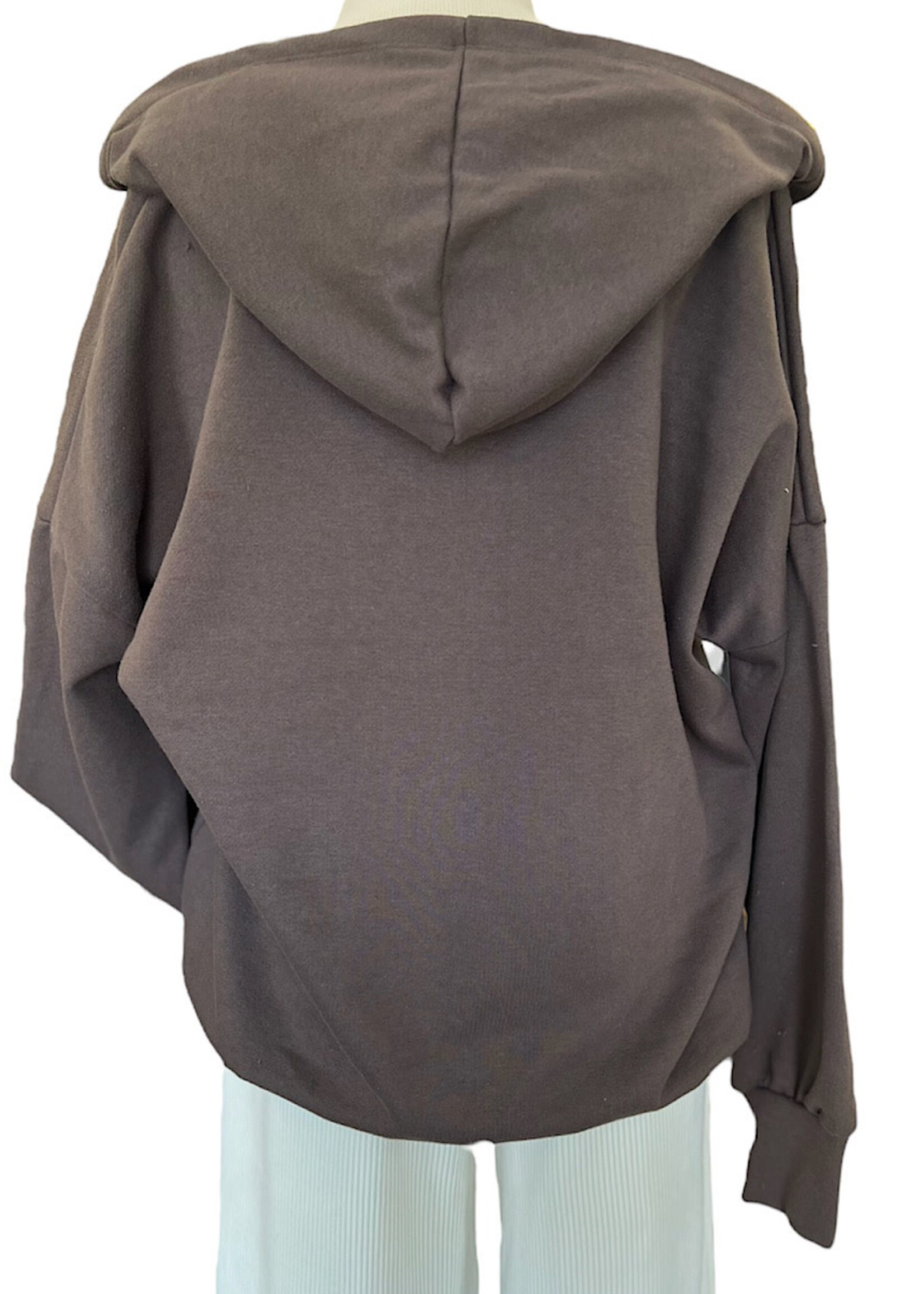 Plus Expresso Hooded Cotton Sweatshirt
