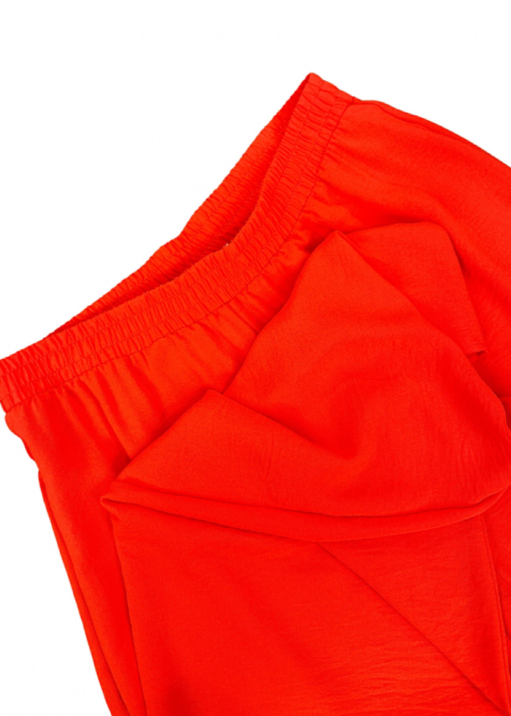 Hot Coral Air Flow Pants With Side Pocket