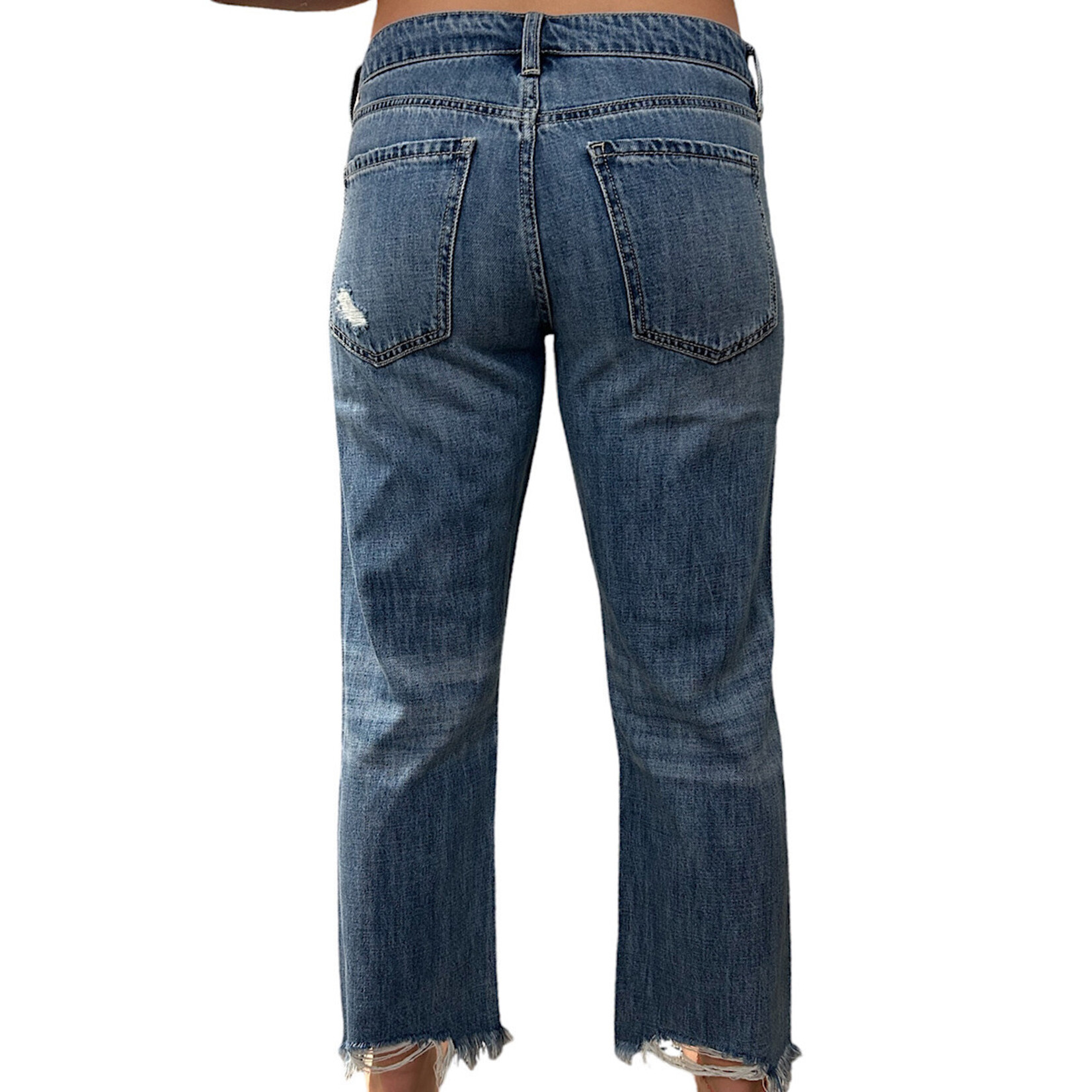 Of Luck Medium Wash Distressed Jeans