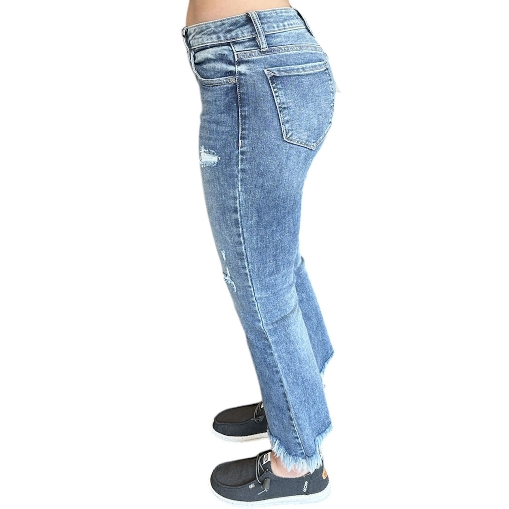 Hidden Hidden Happy Mid Rise Cropped Flare HD3775C-M