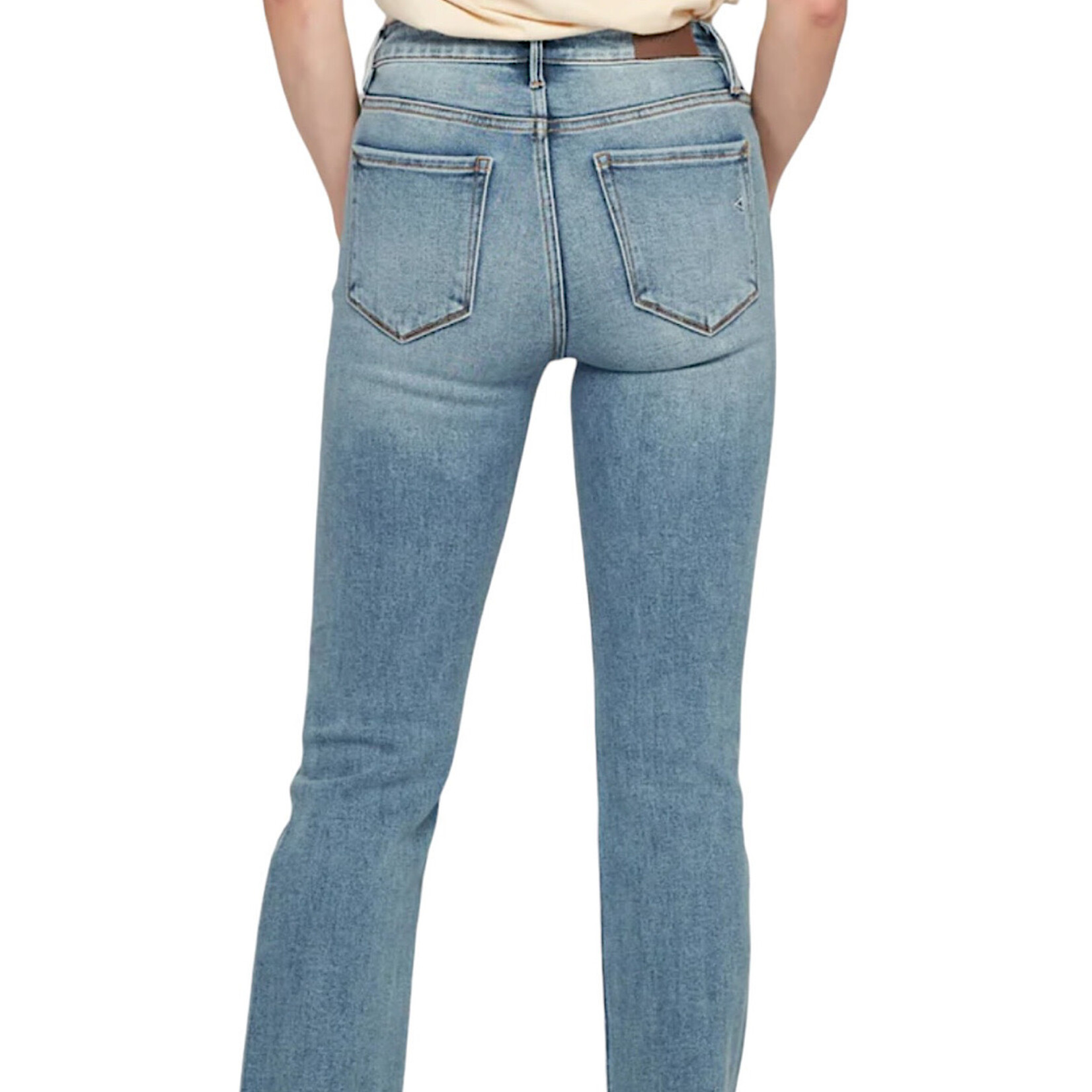 Hidden Hidden Happi Mid Rise Cropped Flare with Slit HD3103C