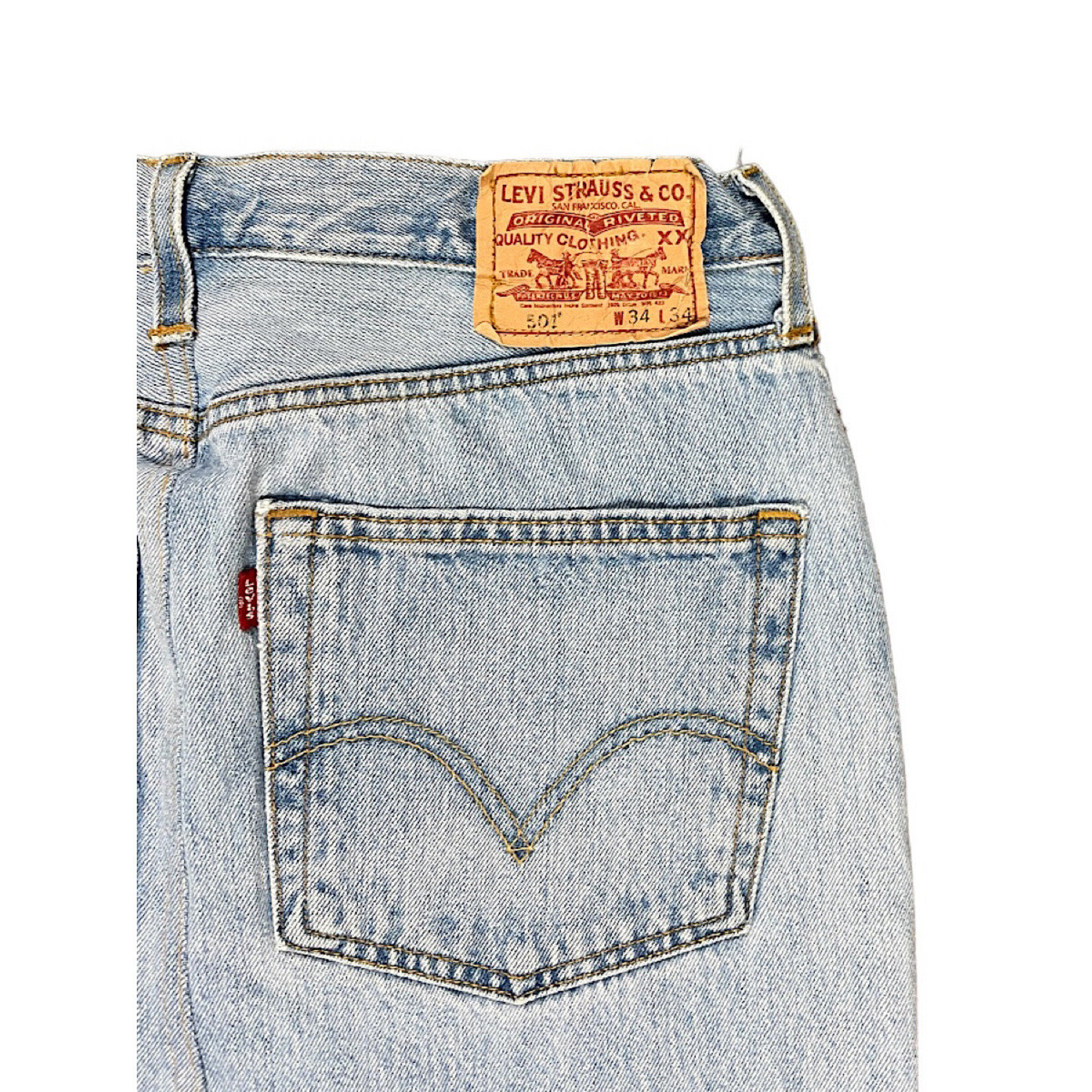 Levi's LS501 Denim Skirt with Colored Stripes Size  L NWOT-RF