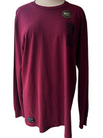 Howitzer Land Of The Free L/S Tee-Cranberry