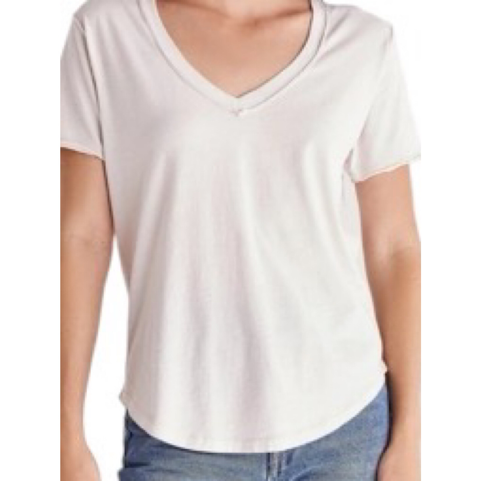 Z Supply Z Supply The Organic Cotton V-Neck Tee Pumice