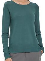 Hunter Lightweight Round Neck Sweater with Side Slits