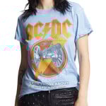 ACDC About To Rock Washed Denim Top