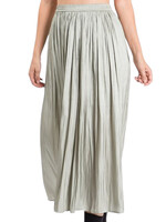 Sage High Waist Midi Skirt