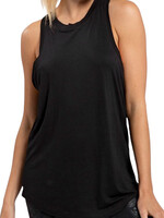 Black Raw Edge Flow Tank