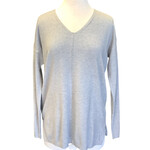 V-Neck Center Seamed Soft Sweater