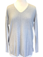 V-Neck Center Seamed Soft Sweater